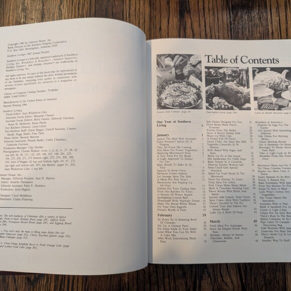 Vintage Southern Living 1983 Annual Recipes Cookbook Every Recipe From 1983 - Picture 5 of 10